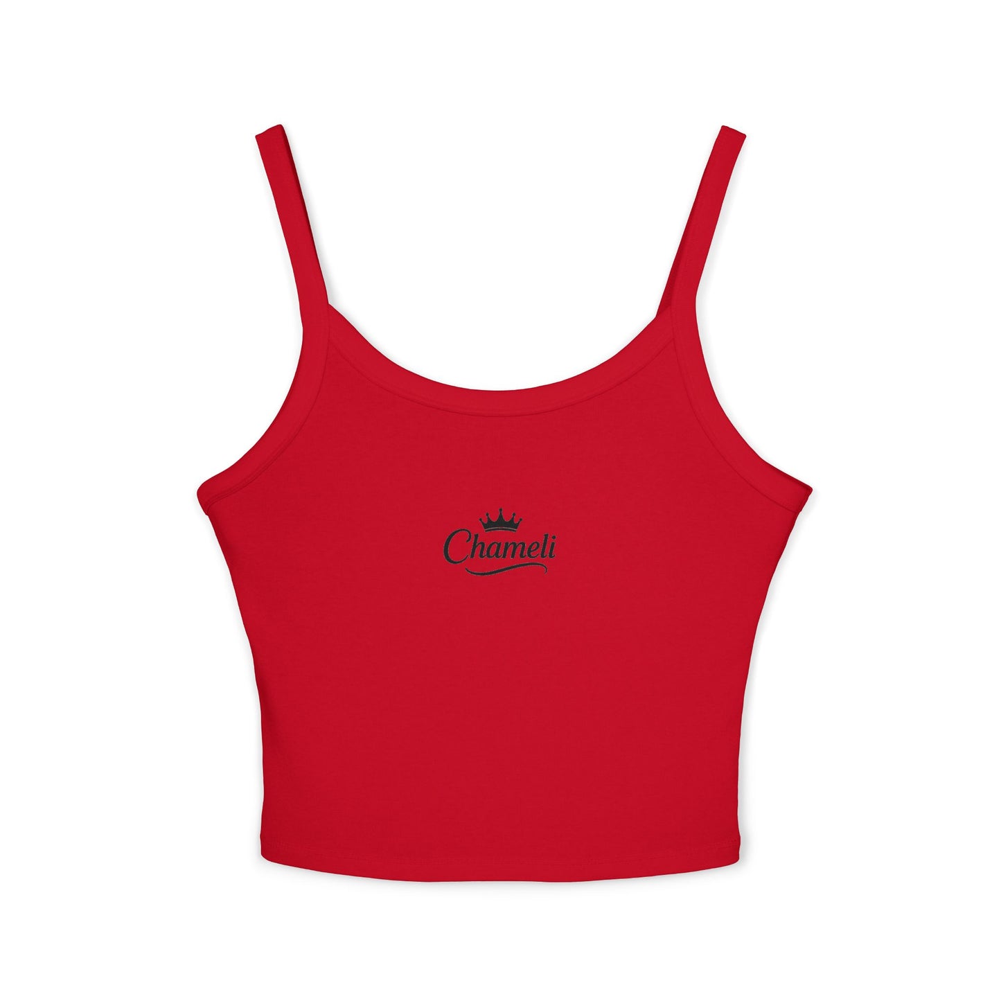 Chamel Crown Logo Spaghetti Strap Tank