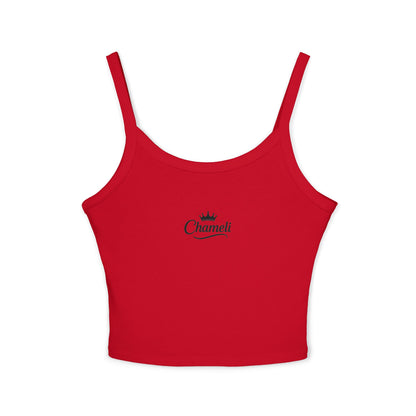 Chamel Crown Logo Spaghetti Strap Tank