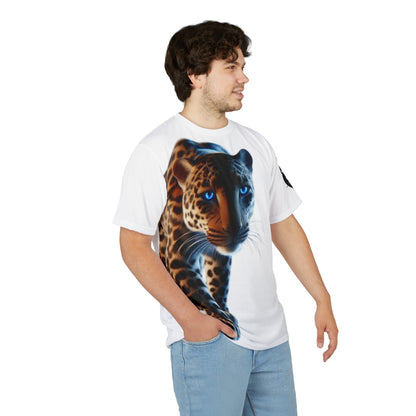 Leopard Print Unisex Tee - Bold Animal Graphic AOP Shirt