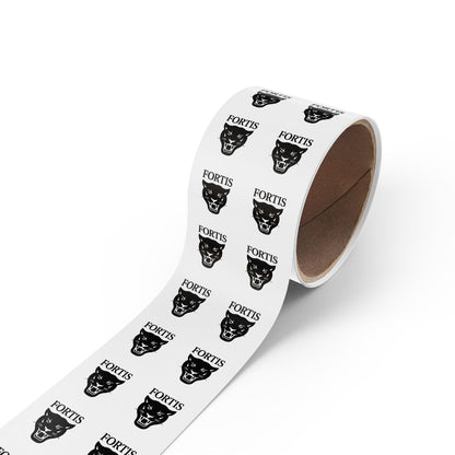 Fortis Panther Round Sticker Rolls – School Logo Label Stickers (Bulk Roll)