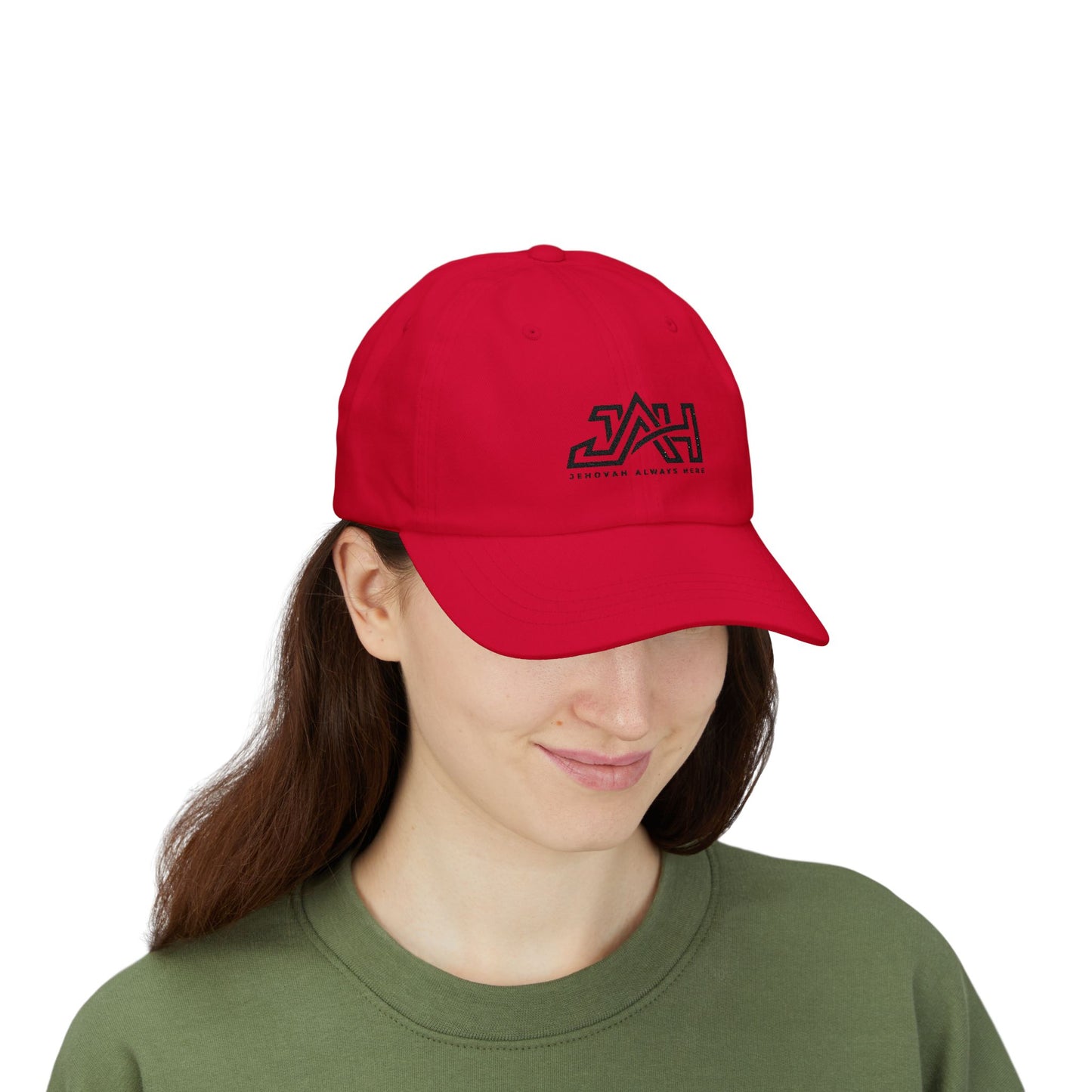 Dad Cap — Minimal 'JAH' Embroidered Logo Hat
