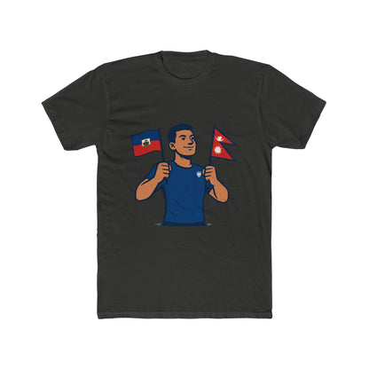 Unisex Cotton Crew Tee with Diverse Flags Design, Perfect for Pride, Cultural Events, Casual Outfits, Gifts, Travel Enthusiasts