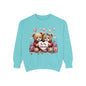 Valentine Teddy Sweatshirt — "Be My Valentine" Cute Couple Bears Design