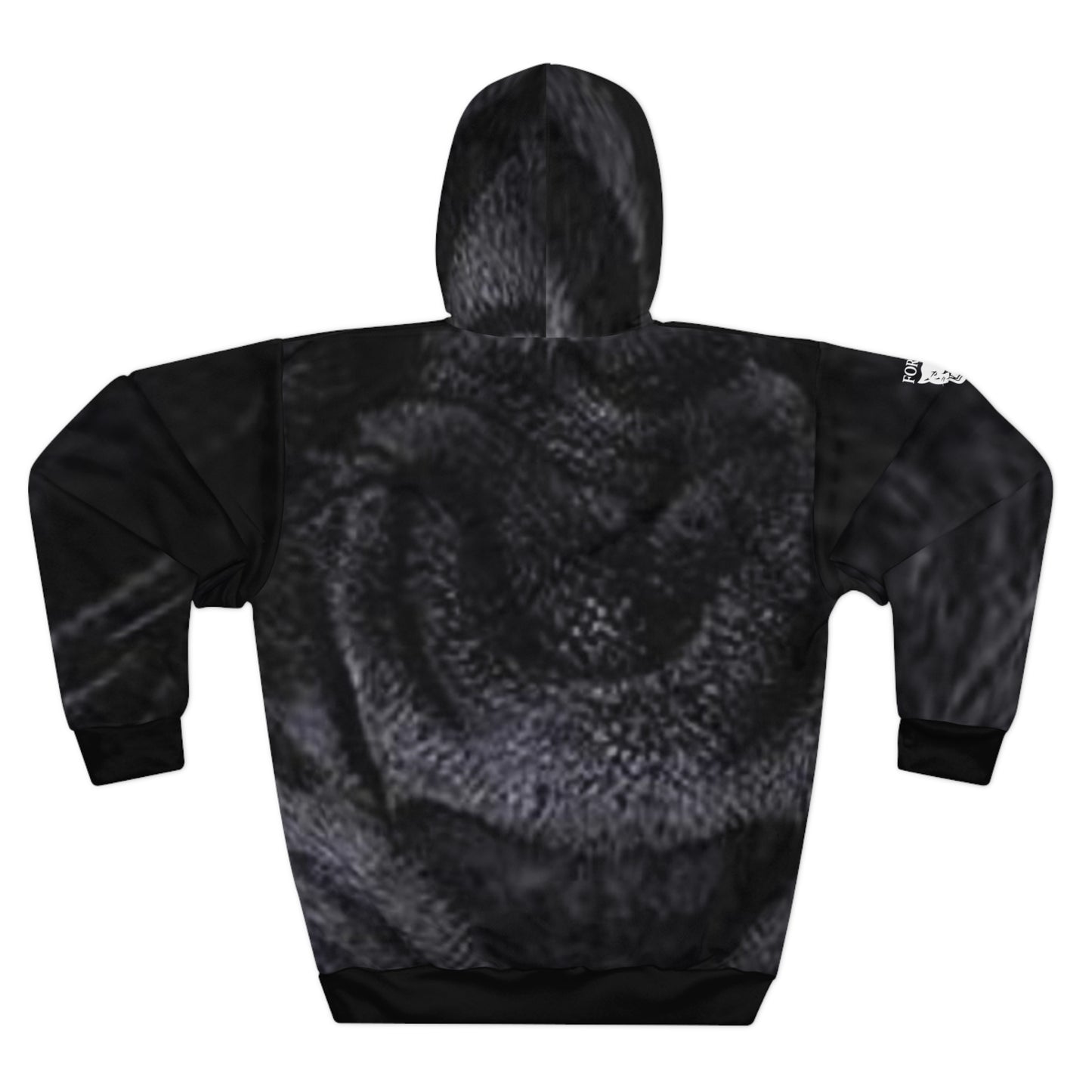 Panther Face Hoodie — Fierce Black Cat All-Over Print Pullover