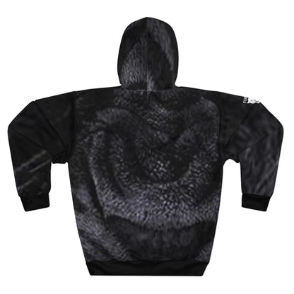 Panther Face Hoodie — Fierce Black Cat All-Over Print Pullover
