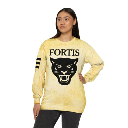 Fortis Panther Tie-Dye Crewneck Sweatshirt