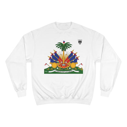 Haiti Coat of Arms Sweatshirt — Haitian Flag Crest Crewneck