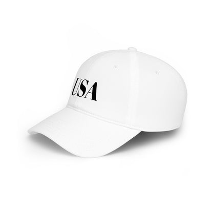 USA Low Profile Baseball Cap — Patriotic Red Hat for 4th of July & Everyday Wear