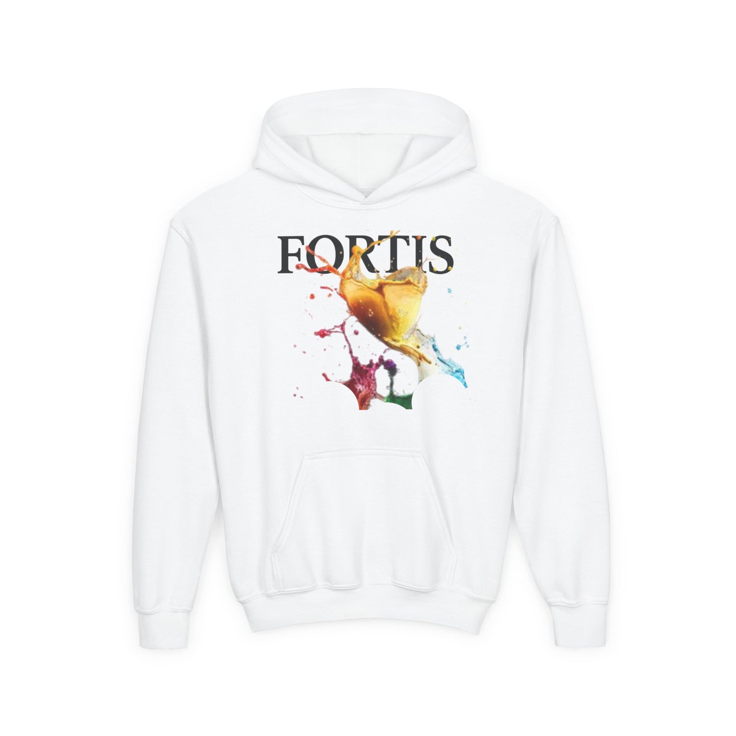 Fortis Watercolor Bird Hoodie – Youth Pullover Sweatshirt