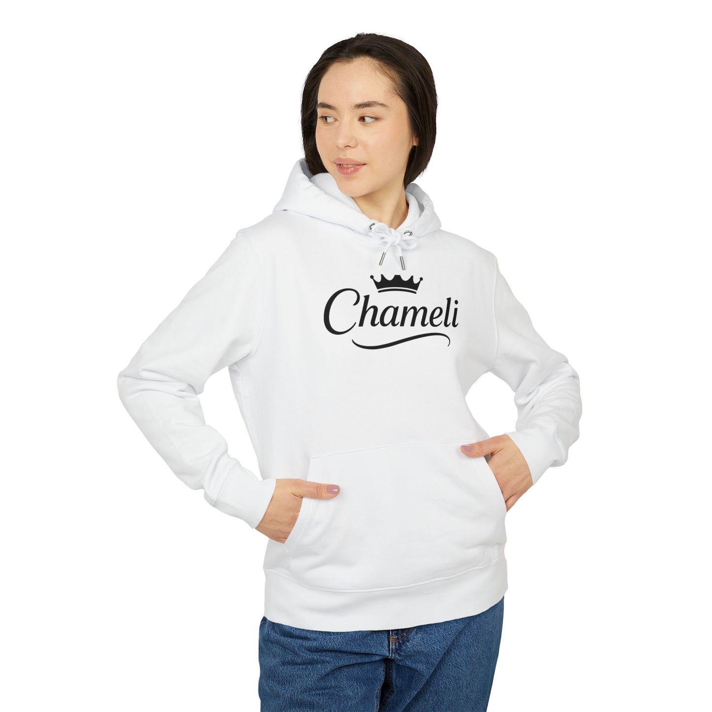 Charmeli Crown Hoodie — Elegant Script Logo Pullover