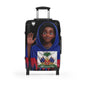 Haitian Flag Kids Suitcase – Cute Wave Cartoon Traveler Luggage for Family Trips & Holidays