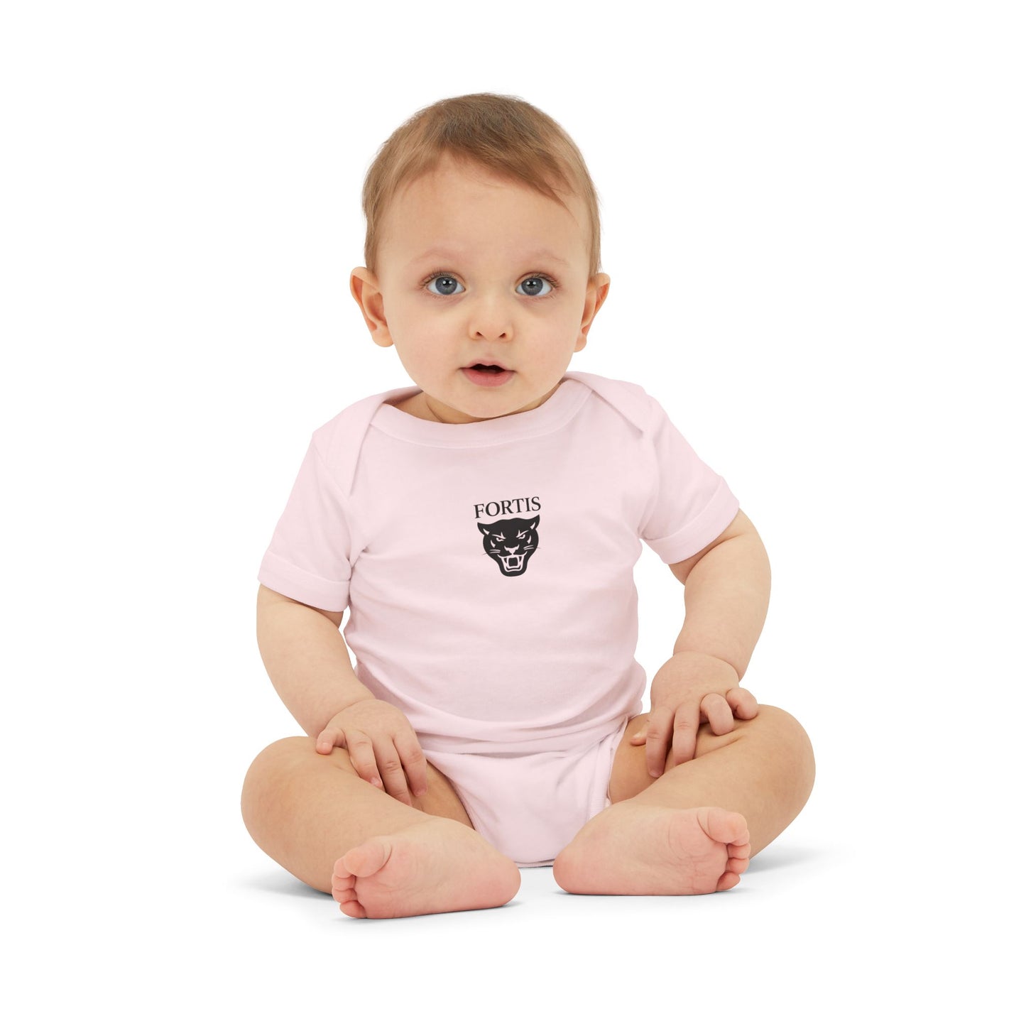 Fortis Panther Infant One-Piece Bodysuit – Cute Minimal Baby Onesie