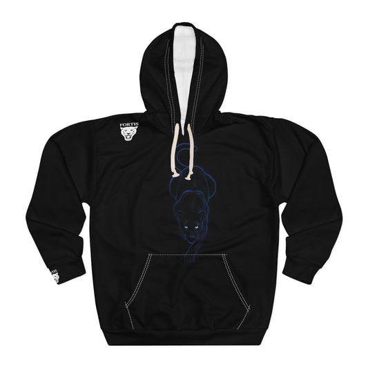 Black Panther Hoodie — Ghostly Neon Panther Pullover