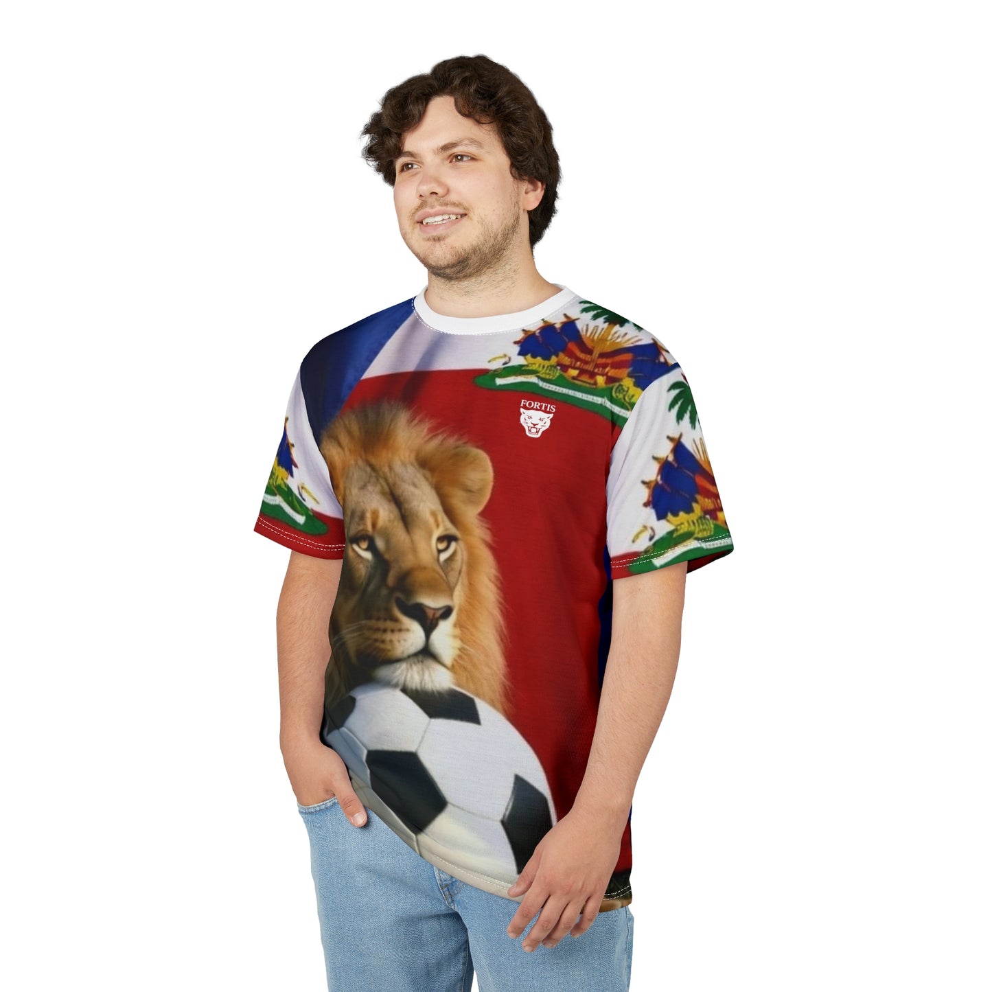 Haiti Lion Soccer Jersey — All-Over Print Tee