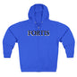 Fortis Zip Hoodie — Classic Minimalist Text Zip-Up Hoodie