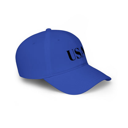 USA Low Profile Baseball Cap — Patriotic Red Hat for 4th of July & Everyday Wear