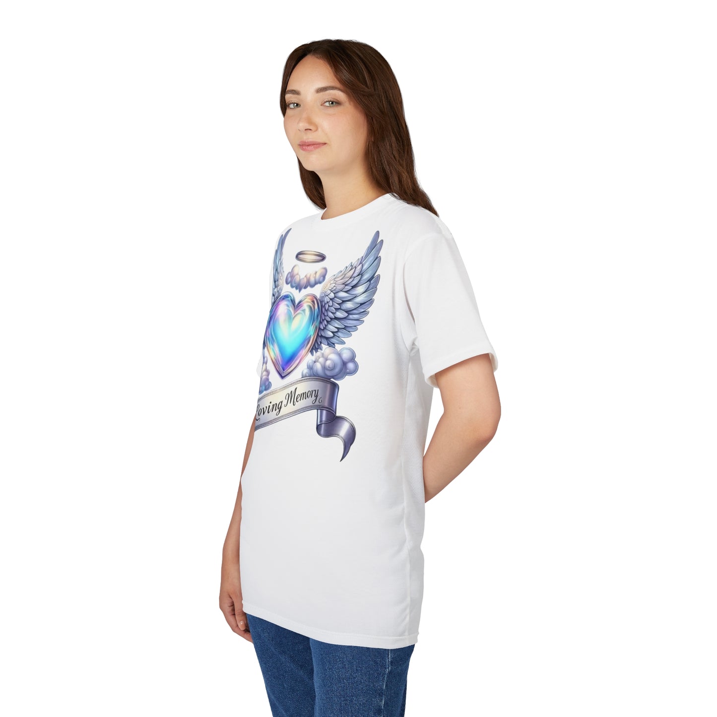 In Loving Memory Angel Heart Memorial T-Shirt