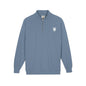 Quarter-Zip Sweatshirt with Small Chest Crest — Casual Pullover for Everyday Wear