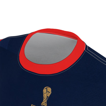 Haiti World Cup 2026 Fan Tee — Patriotic Red & Navy Soccer Shirt