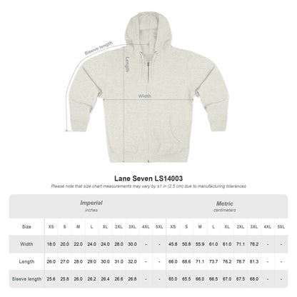 Fortis Zip Hoodie — Classic Minimalist Text Zip-Up Hoodie