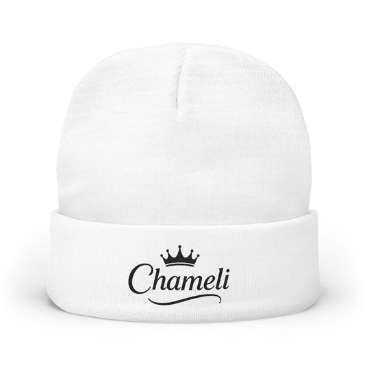 Embroidered Knit Beanie with Crown Design - Custom Personalized Hat, Winter Accessory, Gift Idea, Casual Style, Unisex