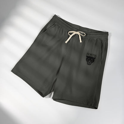 Fortis Panther Sweat Shorts — Lightweight Garment-Dyed Fleece