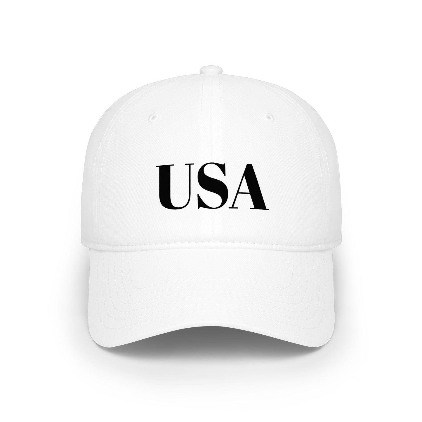 USA Low Profile Baseball Cap — Patriotic Red Hat for 4th of July & Everyday Wear