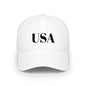 USA Low Profile Baseball Cap — Patriotic Red Hat for 4th of July & Everyday Wear