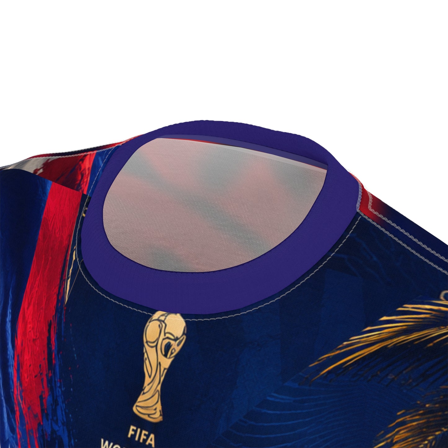 Haiti All-Over Print Tee — 'Haïti' Patriotic Soccer World Cup 2026 Design