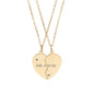 Engravable Break Apart Heart Necklace Set — You & Me Split Pendant for Couples