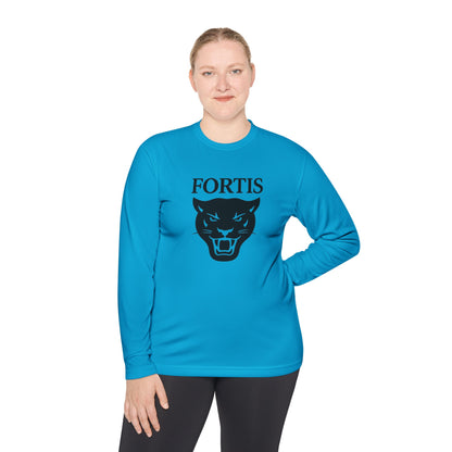Fortis Panther Long Sleeve Tee — Athletic Mascot Graphic Shirt