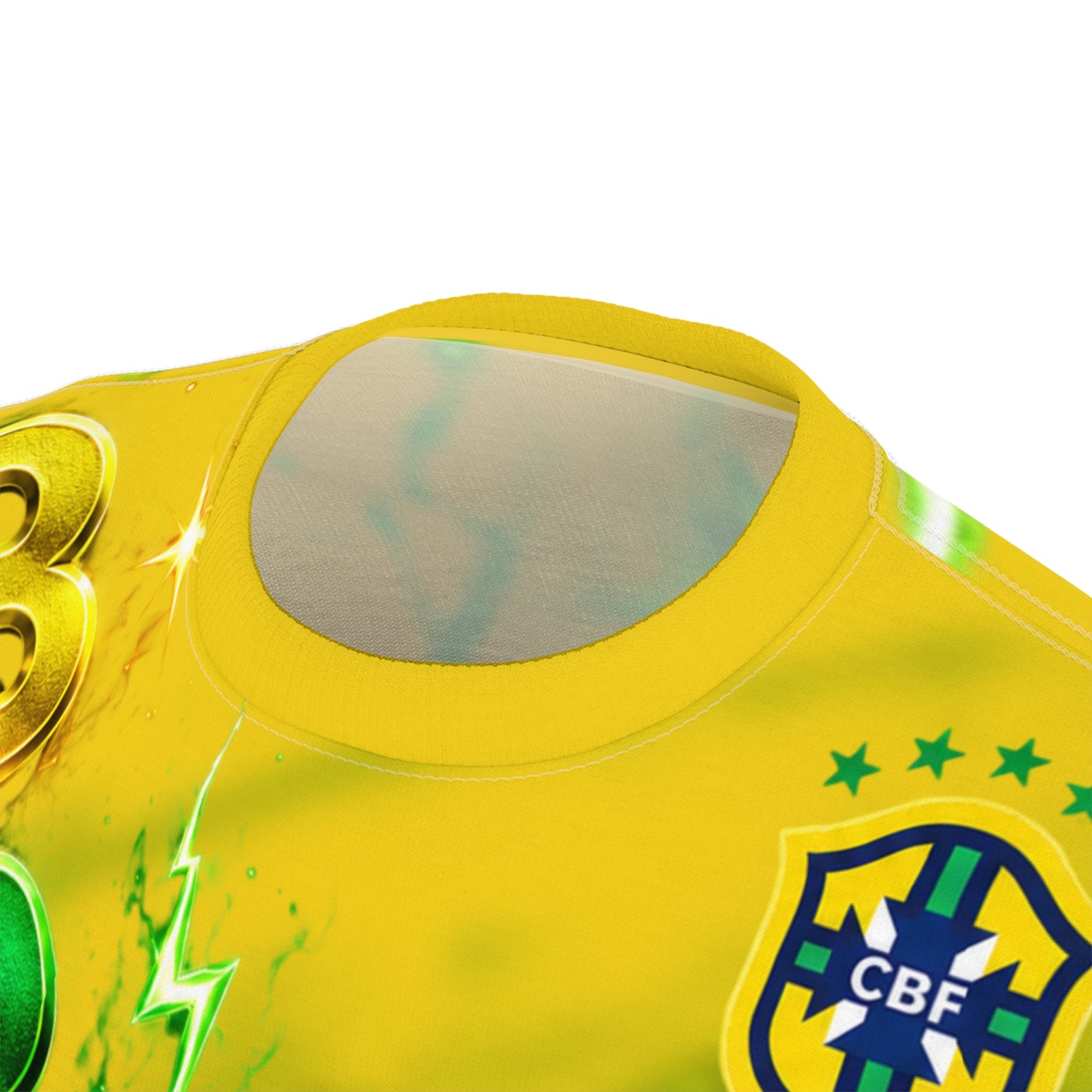 Brazil Flag Graphic Tee — Distressed Brazilian Flag All-Over Print