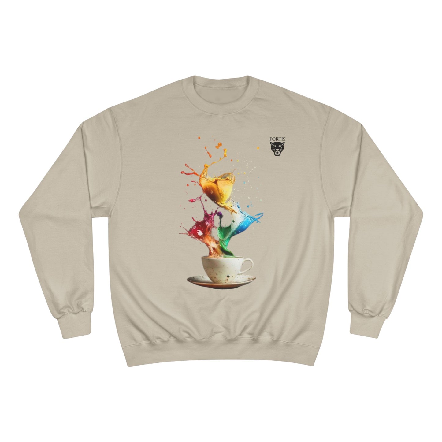 Color Splash Coffee Sweatshirt