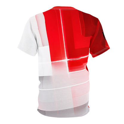 USA Eagle Shield Graphic Tee — Red White All-Over Print