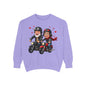 Couple Biker Sweatshirt — Cute Riding Grandparents with Hearts
