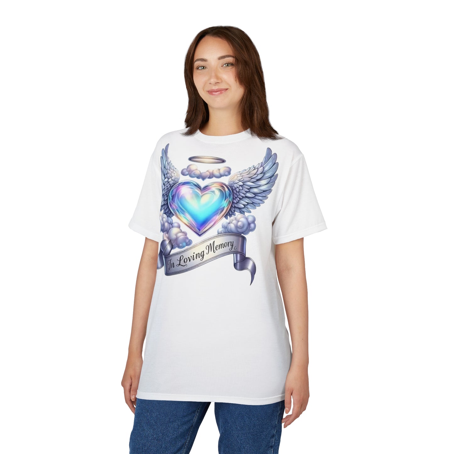 In Loving Memory Angel Heart Memorial T-Shirt