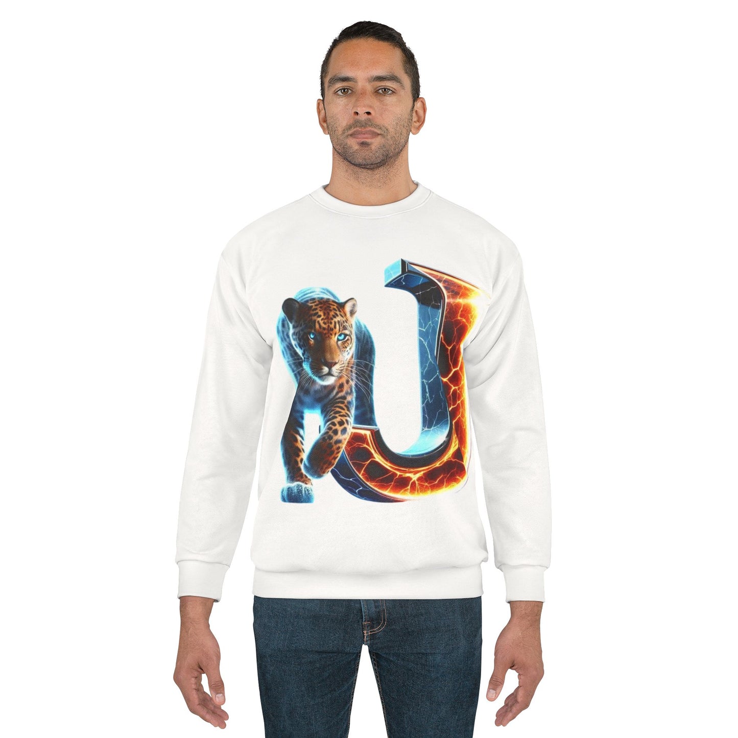 Fiery Leopard Unisex Sweatshirt