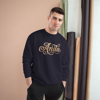 Personalized 'Anita' Script Sweatshirt - Elegant Gold Name Crewneck
