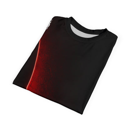 Fortis Panther Tee — Bold Red & Black All-Over Print Shirt