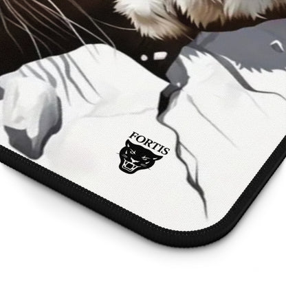 Fierce Tiger Desk Mat, Animal Print Mouse Pad, Office Decor, Gamer Gift, Unique Home Office Accessory