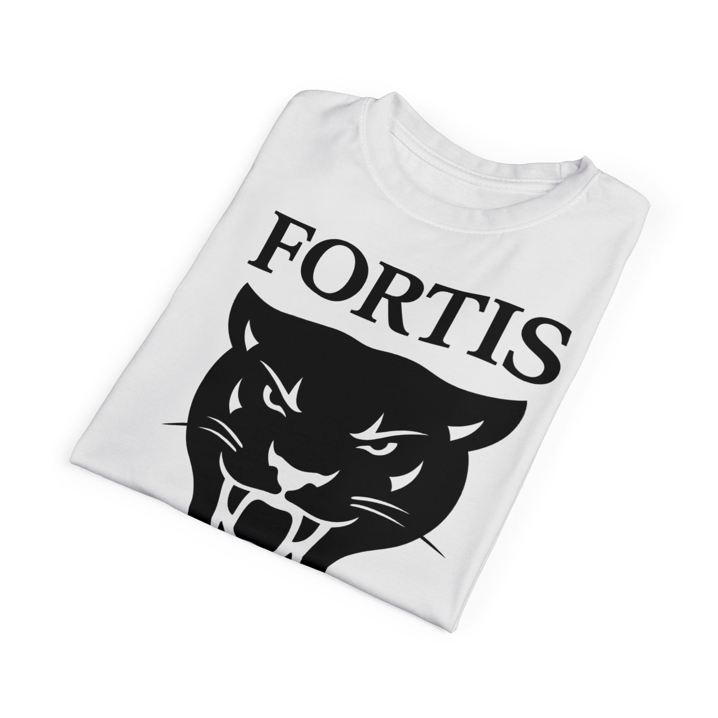 Fierce Panther Graphic Tee - Unisex AOP Shirt with 'FORTIS'