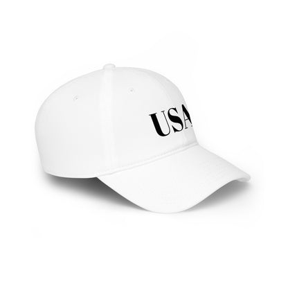 USA Low Profile Baseball Cap — Patriotic Red Hat for 4th of July & Everyday Wear