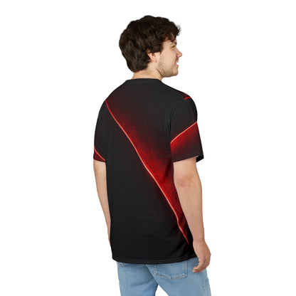 Fortis Panther Tee — Bold Red & Black All-Over Print Shirt