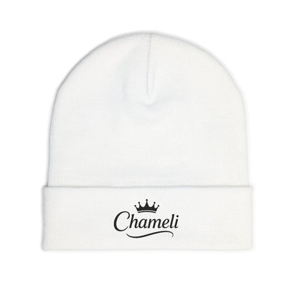 Embroidered Knit Beanie with Crown Design - Custom Personalized Hat, Winter Accessory, Gift Idea, Casual Style, Unisex