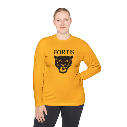 Fortis Panther Long Sleeve Tee — Athletic Mascot Graphic Shirt