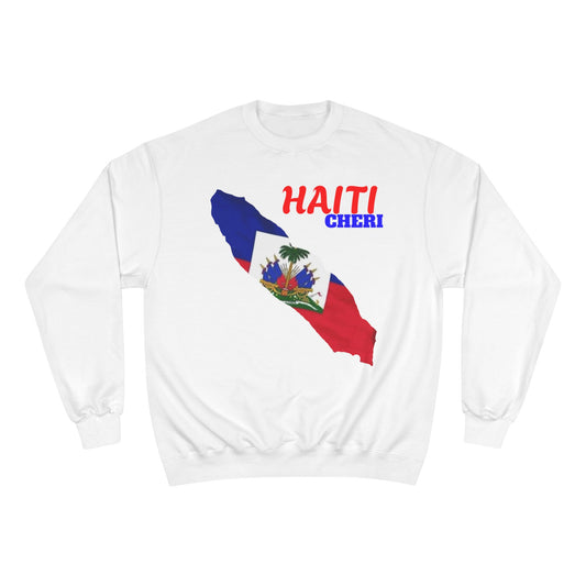 Haiti Cheri Sweatshirt — Haitian Flag Map Crewneck