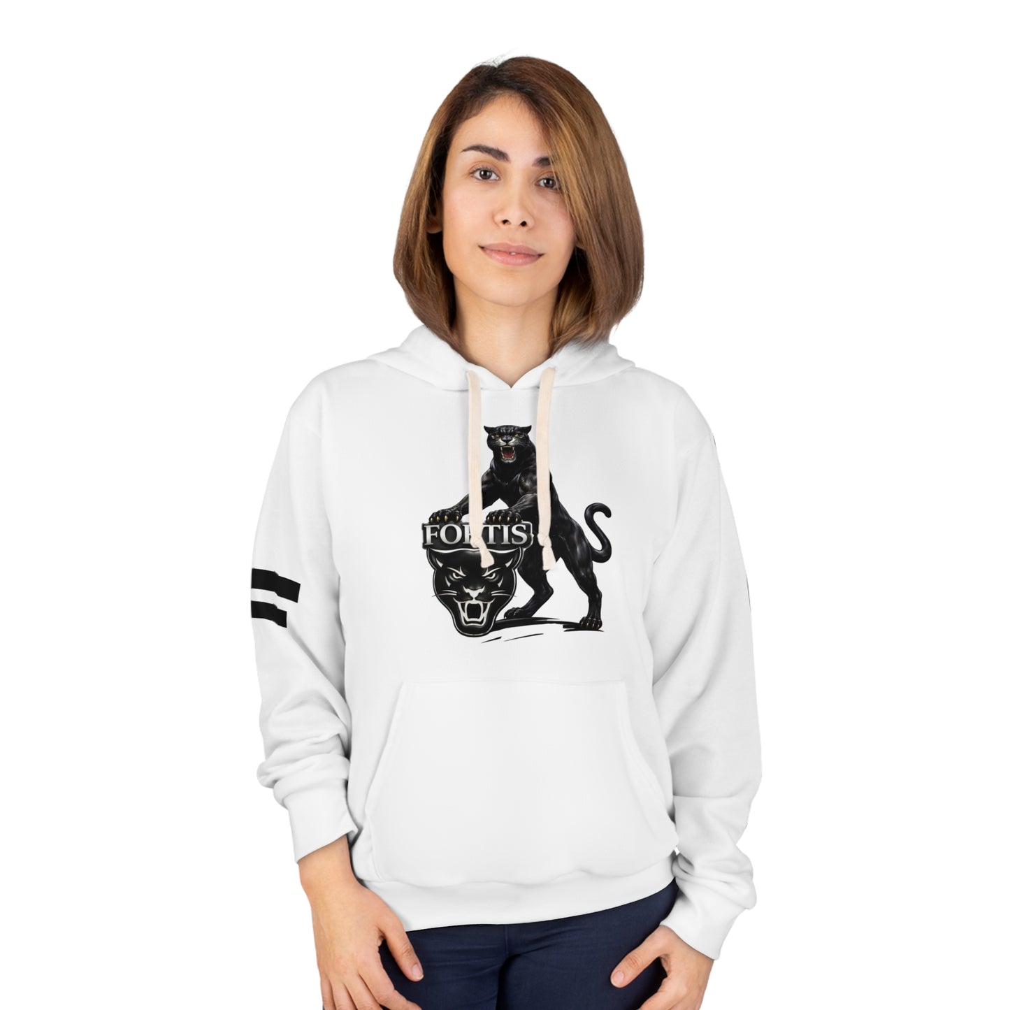 Fortis Panther Hoodie - Athletic Vintage Cat Graphic Pullover