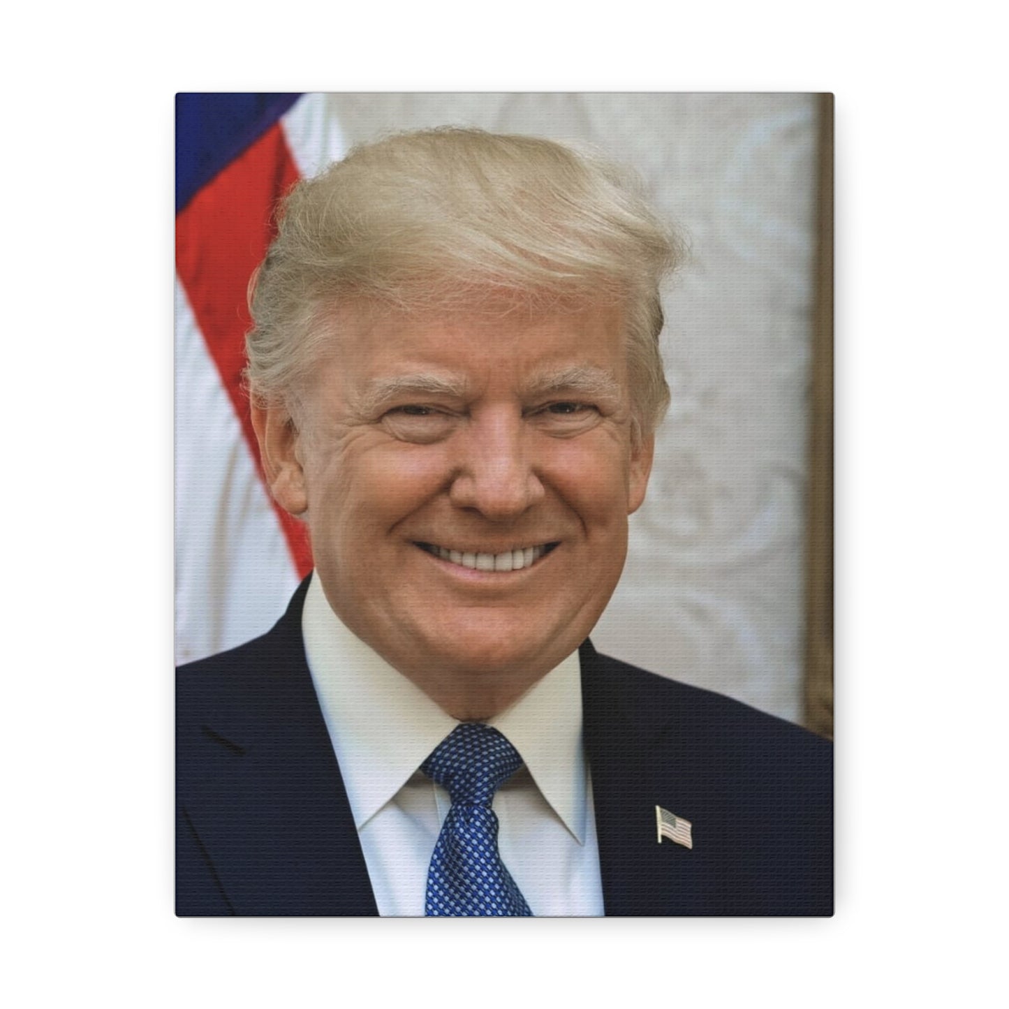 Donald Trump Stretched Canvas Wall Art, Political Decor, Gift for Fans, Home Office Style, Conversation Starter