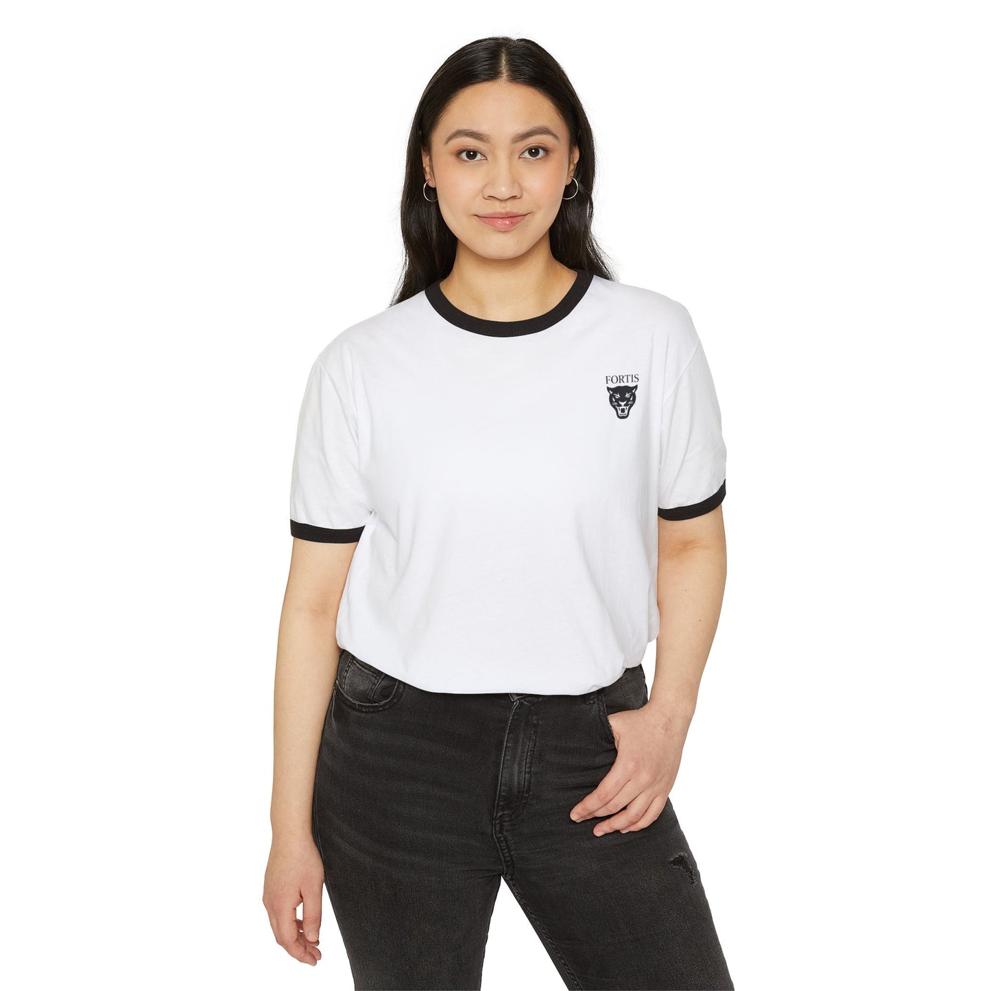 Unisex Cotton Ringer T-Shirt with Retro Design - Casual, Vintage Vibe, Perfect for Summer, Birthdays, Festivals, or Everyday Wear
