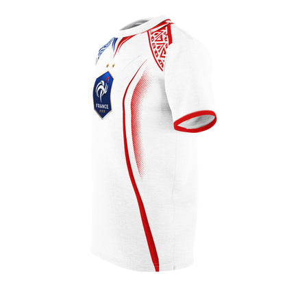 France Soccer Jersey Tee — Tricolor Football Fan Shirt